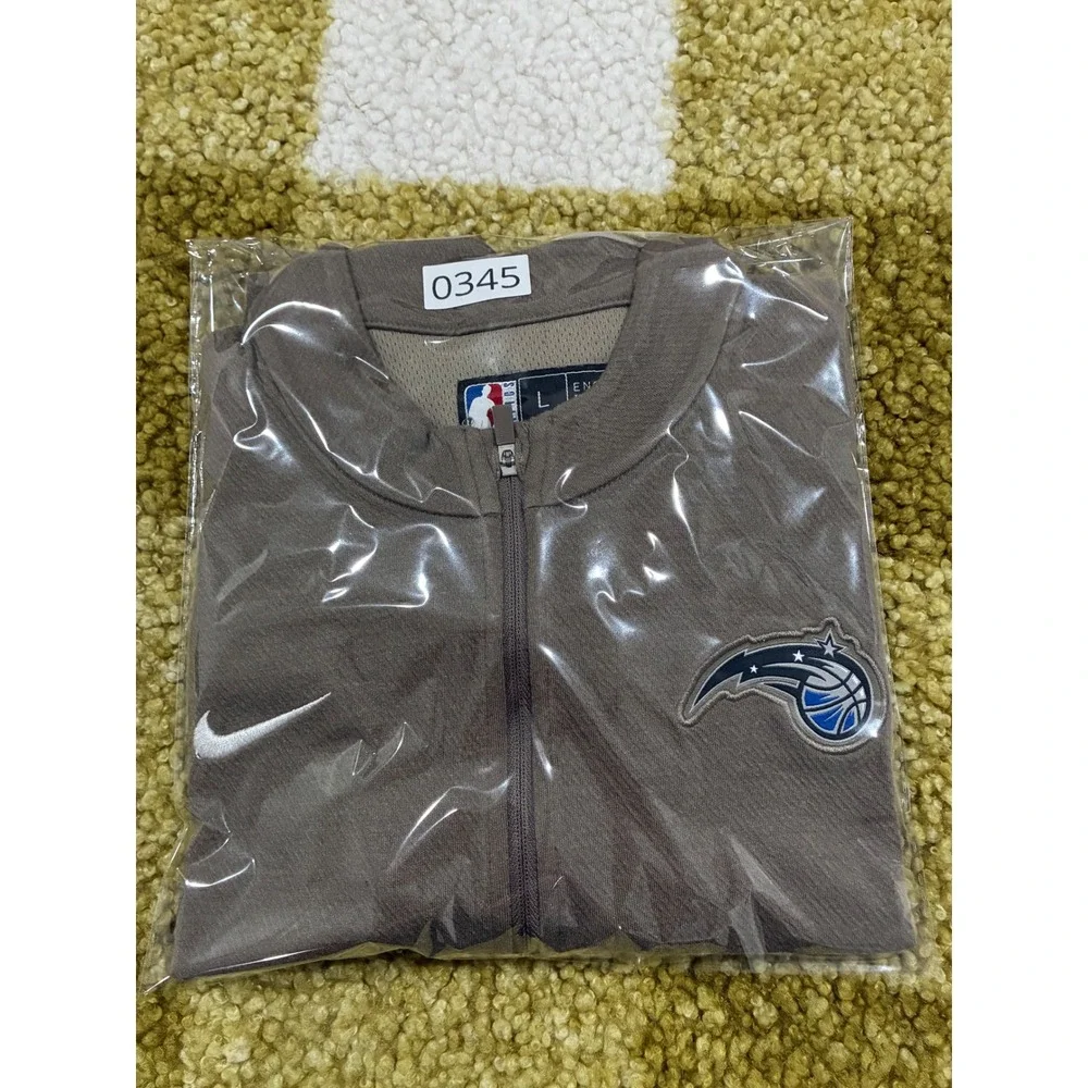 Nike Orlando Magic NBA Dri-FIT Quarter Zip Pullover‎ Brown Mens Large L 0345